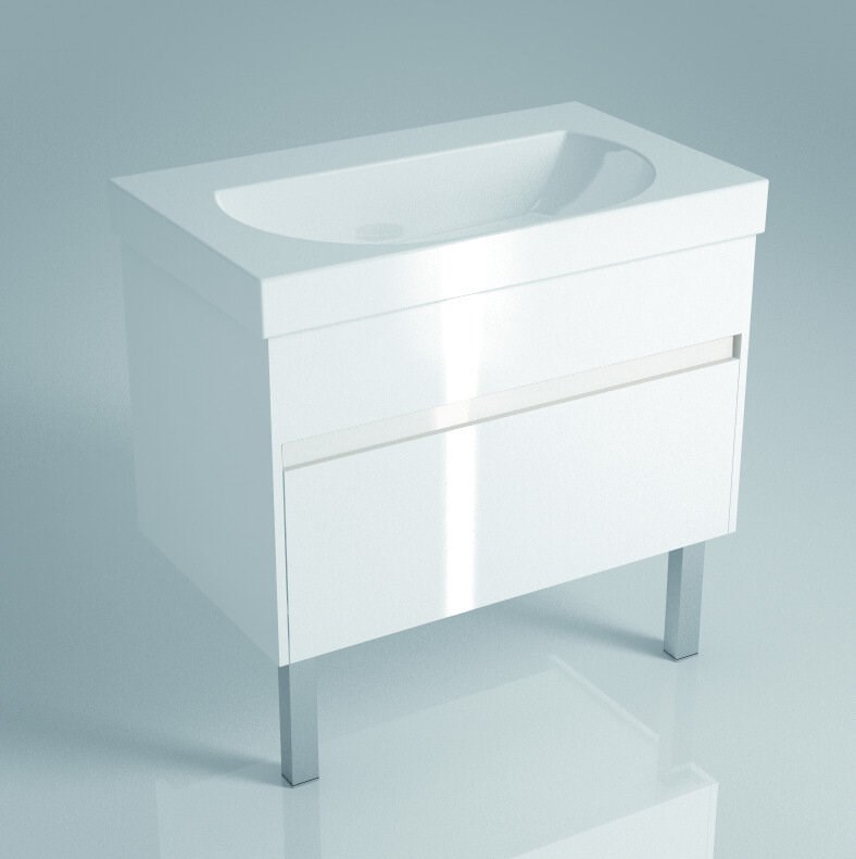 BGN.80.2\WHT.UK Тумба BUONGIORNO под умывальник под
