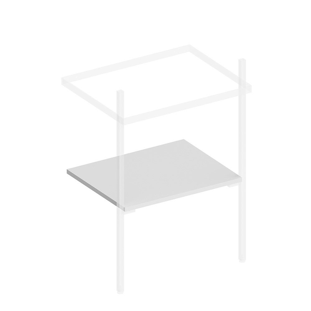PRO.sh.55/WHT.M Полка PRO 55 см, белая матовая