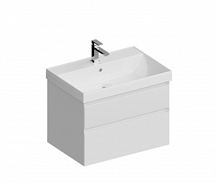CUB.70.2/WHT.M Тумба CUBO подвесная с ящиками 70, белая матовая