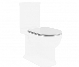 PO.seat.01\WHT Сиденье POMPEI Soft close + Clip up белый