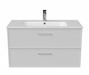 PIA.CL.95\WHT.M Тумба PIANO Classic подвесная 95 см, 2 ящика, ясень белый матовый