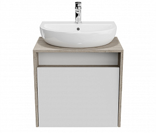 PRO.60.1\WHT Тумба PRO подвесная 1 ящик 60, белая глянцевая