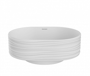 SA.wb.50\WHT.M Раковина ARTBASIN Sabbia 50 см, цв белый матовый, с донным клапаном