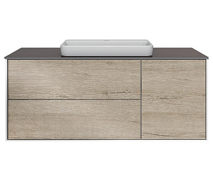 PL.M.120.3\OAK.O Тумба PLAZA Modern, подвесная 120 см, 3 выдвижных ящика, дуб Орегон