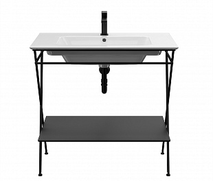 PIA.N.85\BLK Металлическая структура PIANO Next напольная 85, черная матовая