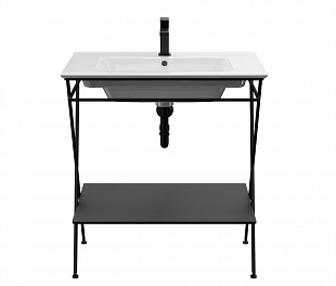 PIA.N.75\BLK Металлическая структура PIANO Next напольная 75, черная матовая
