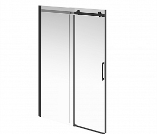 CT.140.1/2.SD.BLK.M Душевая дверь CRISTALLO, раздвижная с функцией soft close, 140х210, матовый черный, упаковка 1/2