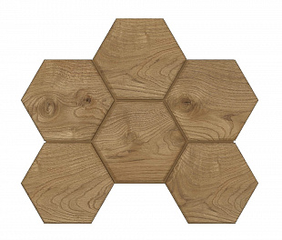 Мозаика SI04 Hexagon 25x28,5x10 непол. Walnut