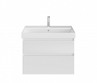CU.70\WHT Тумба CUBO 70 см 2 ящика, белый глянец