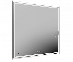TE.mi.90.1 Зеркало TECNO c LED 90 с макролинзой, с подсветкой, с функцией антизапотевание, белый глянцевый