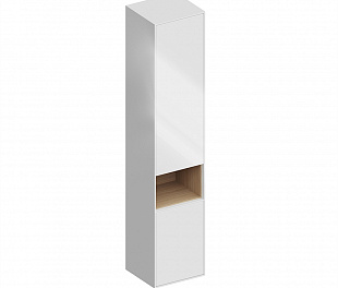 PLB.M.170/WHT.V Пенал PLAZA Modern подвесной 170 2 дверцы push, белый глянцевый