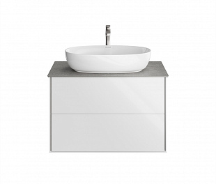 PLB.M.80.2\WHT Тумба PLAZA Modern, подвесная 80 см, 2 выдвижных ящика, белый