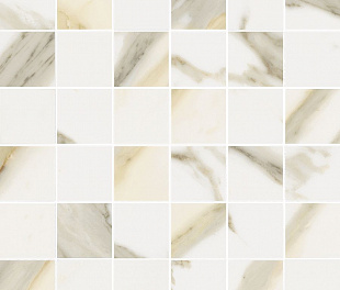 Stellaris Calacata Gold Mosaico 30x30