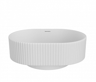 VE.wb.50\WHT.M Раковина ARTBASIN Vento 50 см, цв белый матовый, с донным клапаном