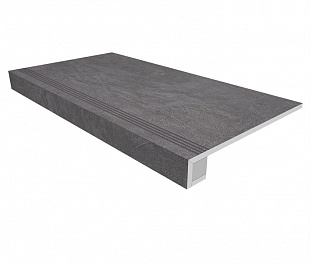 Комплект (Ступень SR06 (33x120) непол. (прямоугол. бортик) + Подступенок (14,5x120))